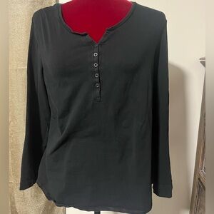 Soma Charcoal Long Sleeve Top size:Large